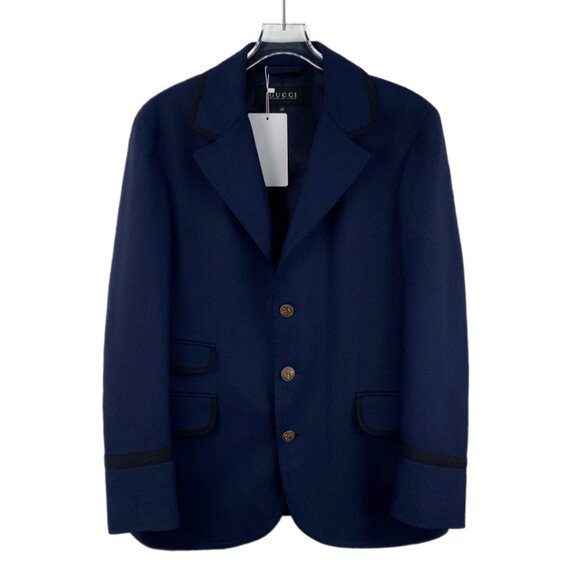 Gucci Dark blue wool blazer - Picture 1 of 8